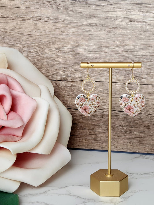 Vintage Floral Hearts