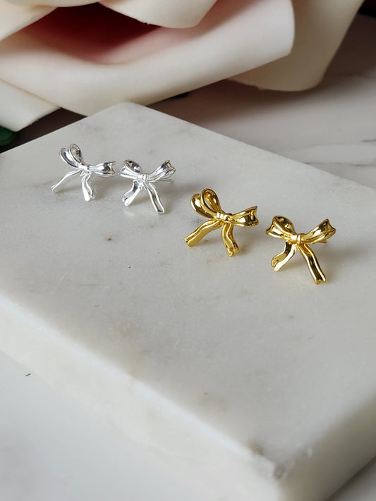 Dainty Bow Studs