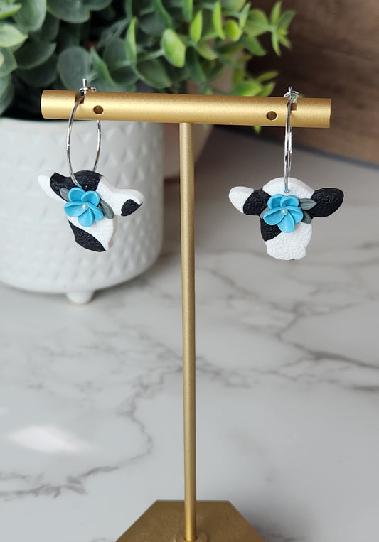 Floral Cow Hoops