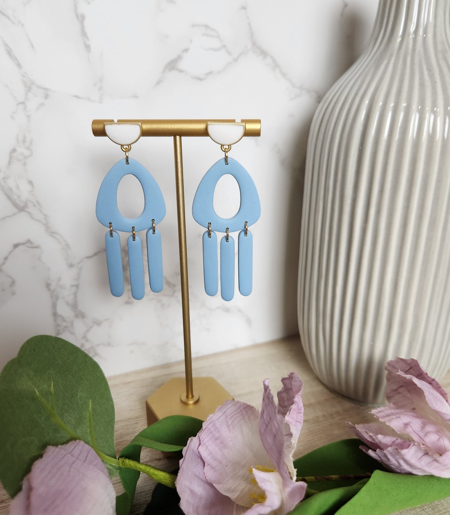 Blue Statement Dangles