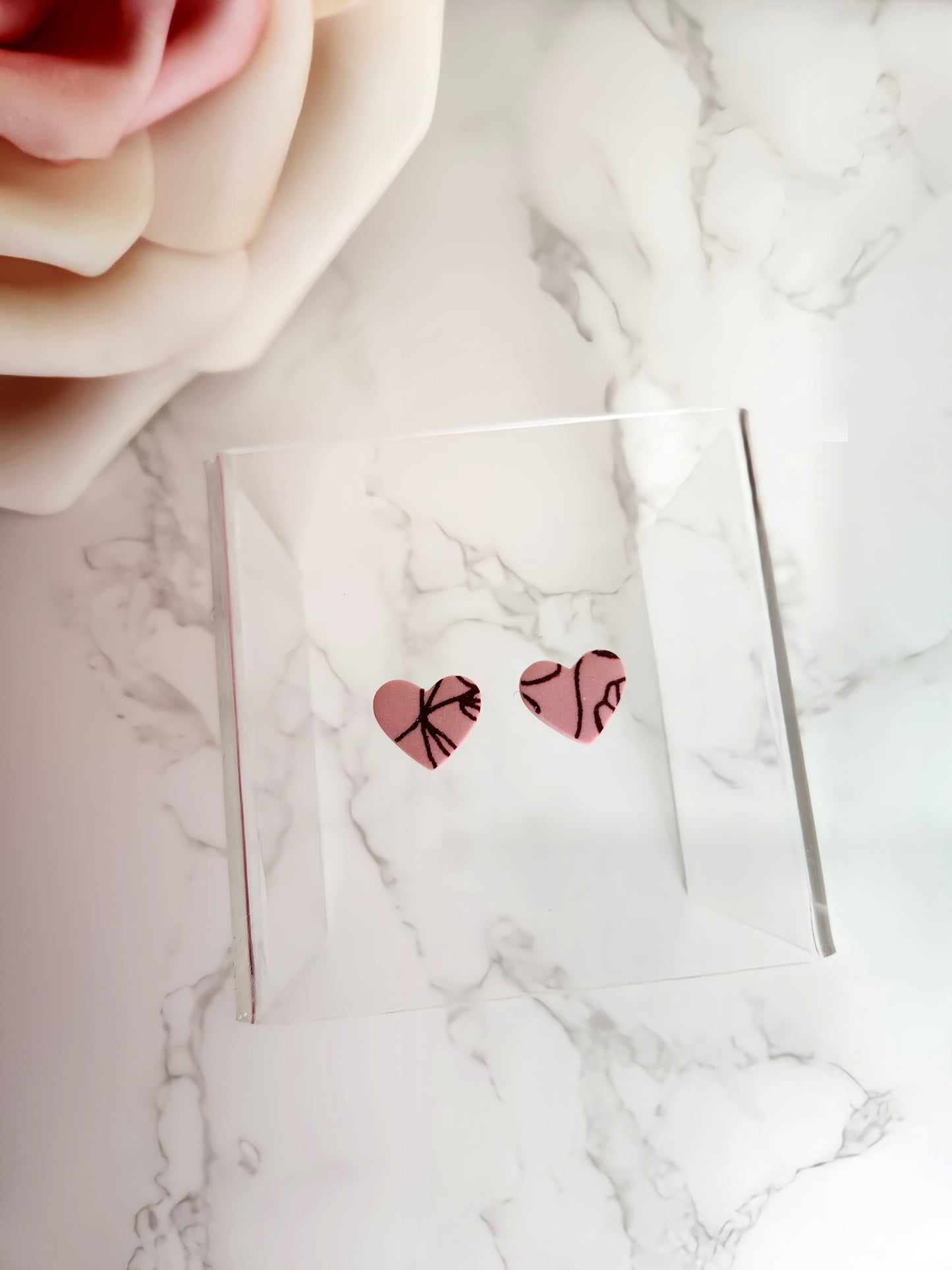 Floral Heart Studs