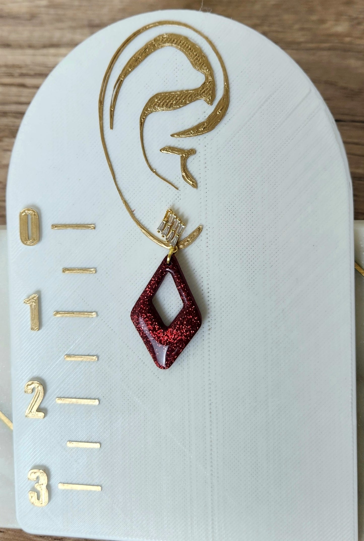 Red Shimmer Diamonds