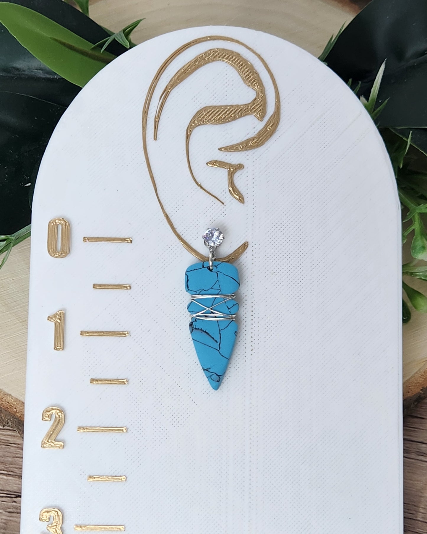 Wrapped Arrowhead - Turquoise