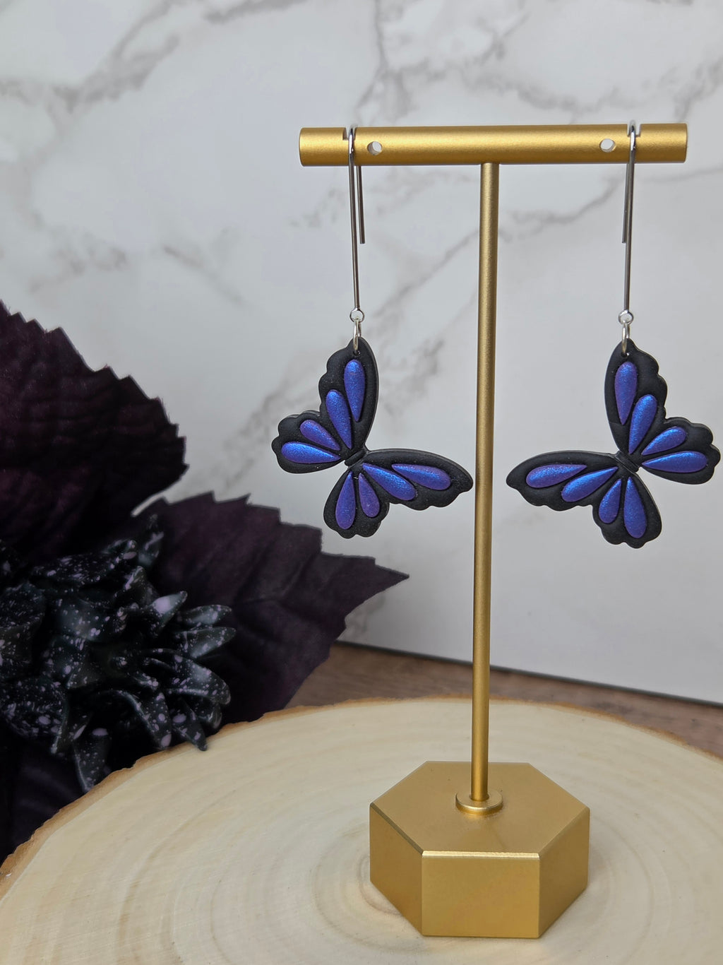 Purple Butterfly - Dangles