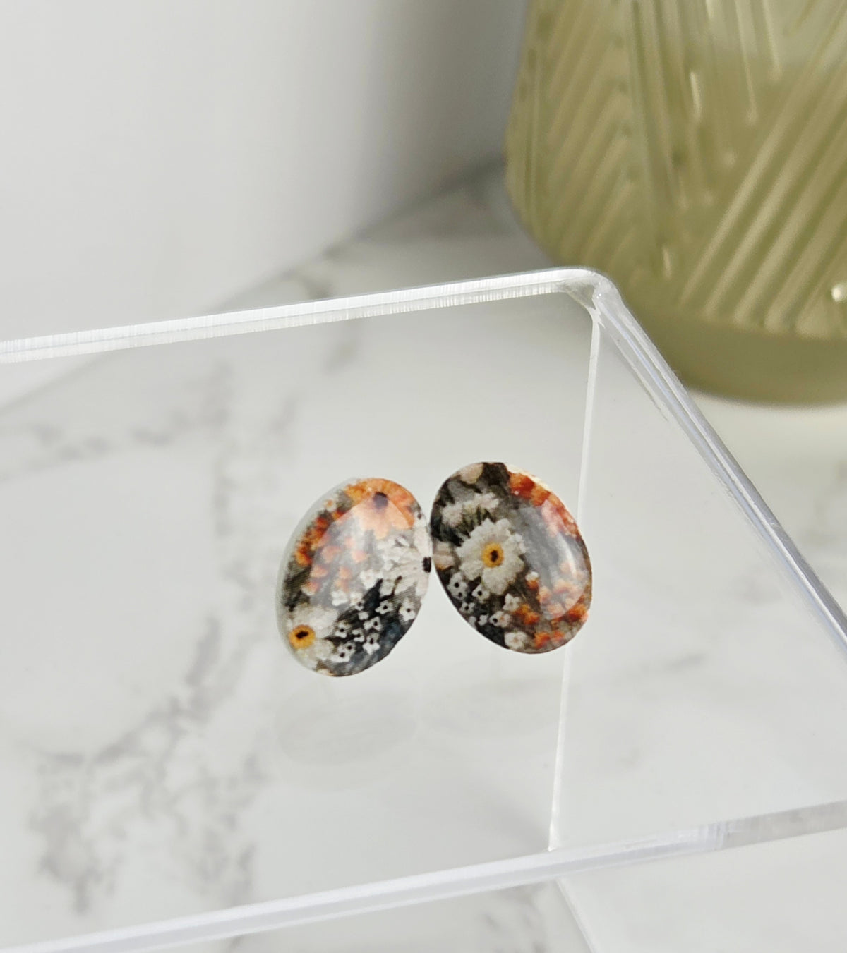 Fall Floral Studs